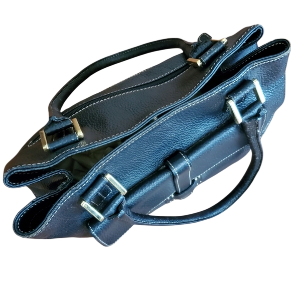 J. McLaughlin Black Pebble Leather Shoulder Bag - Picture 10 of 13